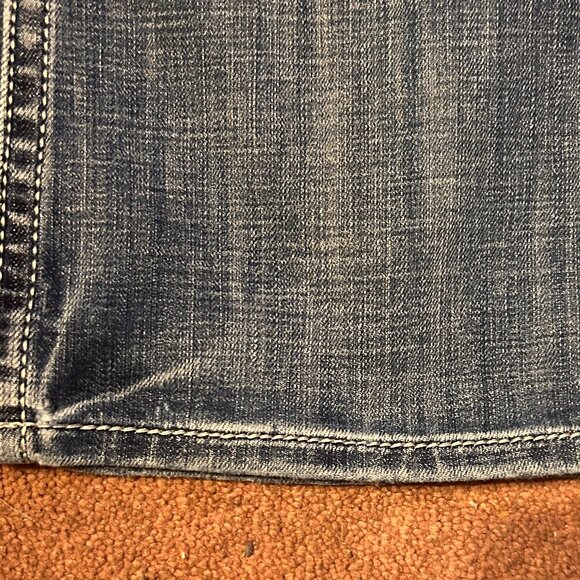 BKE Denim Aiden Bootcut Denim Men's Size 31 x 32 Blue Distressed style Stretch - Picture 7 of 10